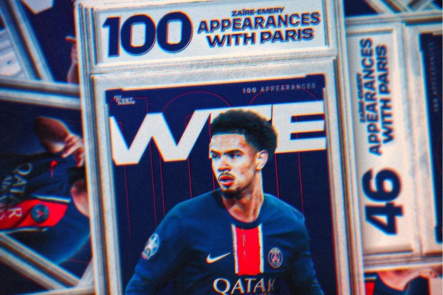 18 tuổi, Warren Zaire-Emery cán mốc 100 trận cùng Paris Saint-Germain