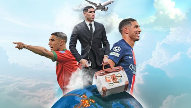 Achraf Hakimi – chiến binh không mỏi của PSG và hành trình gần hai vòng quanh thế giới