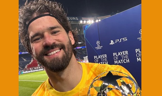 Alisson: “Đó là trận đấu hay nhất sự nghiệp của tôi”