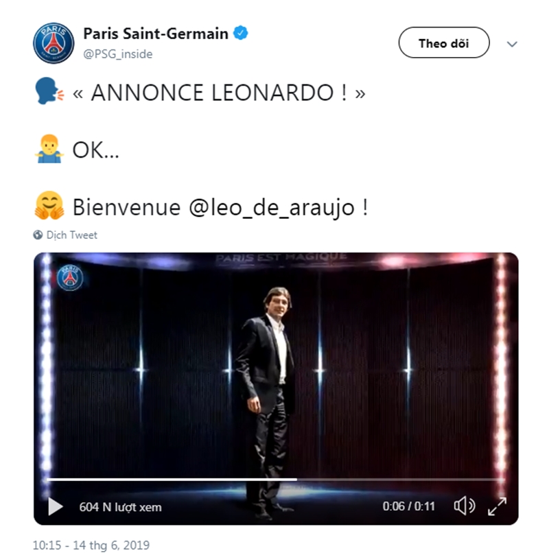 CHÍNH THỨC: Huyền thoại AC Milan quay trở lại PSG