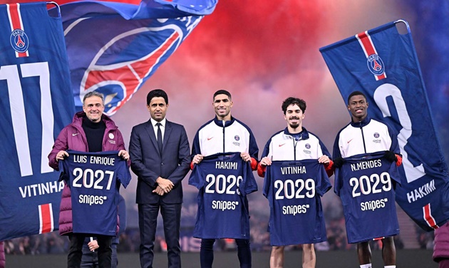 CHÍNH THỨC: PSG gia hạn với Enrique và 6 cầu thủ