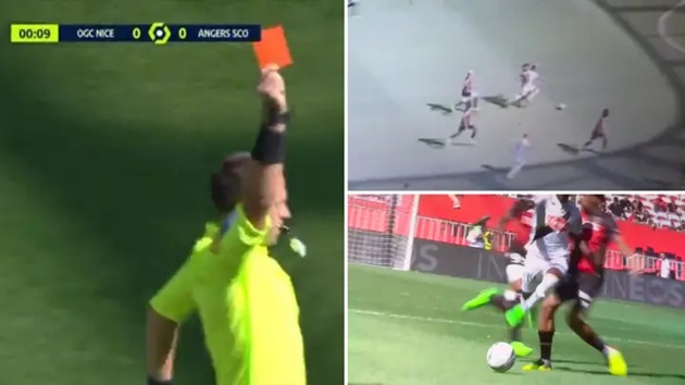 Cựu sao Barca nhận thẻ đỏ sau 9 giây