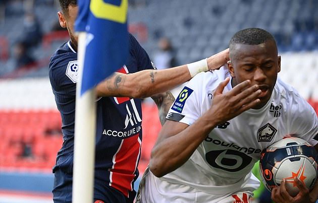 Neymar nhận thẻ đỏ, PSG thua Lille, mất luôn ngôi đầu