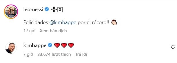 Phản ứng của Messi khi Mbappe lập kỷ lục