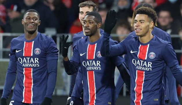 PSG đè bẹp Brest; AS Monaco thắng dễ Auxerre; Lille vùi dập Saint-Etienne