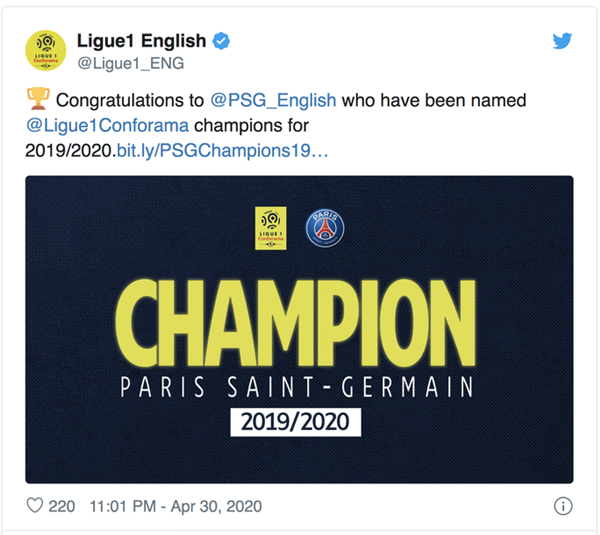 PSG được trao chức vô địch Pháp, ông bầu chờ ra tòa