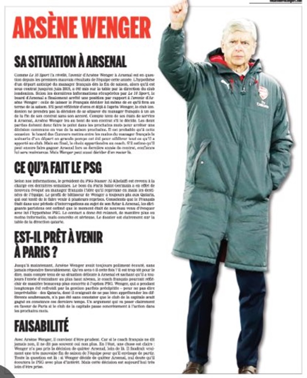 PSG và điệp vụ Arsene Wenger