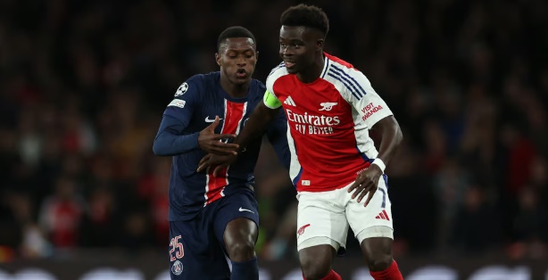 Saka và Mendes: Cuộc chiến then chốt quyết định đại chiến Arsenal vs PSG