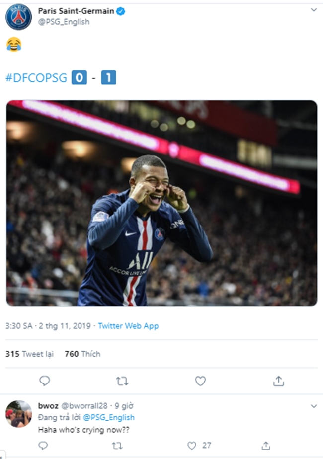 Thua Dijon, PSG đã thấm câu “cười người hôm trước, hôm sau người cười”